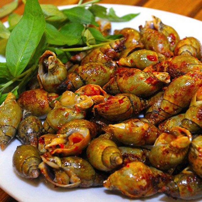 Ốc cà na rang muối ớt